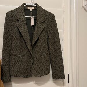Women's Textured Blazer - Green